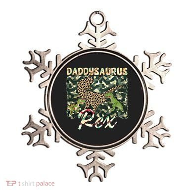 Funny Camo Daddysaurus Rex Gift Ornament
