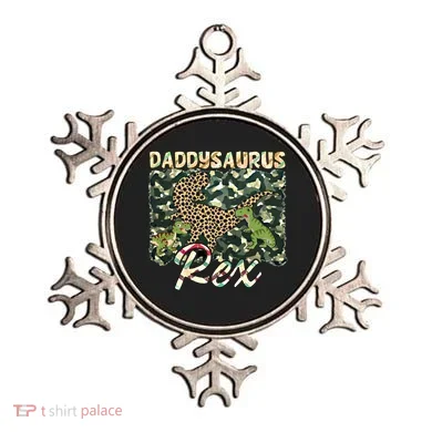 Funny Camo Daddysaurus Rex Gift Ornament