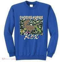 Funny Camo Daddysaurus Rex Gift Sweatshirt thumb 0