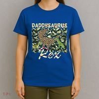 Funny Camo Daddysaurus Rex Gift T-Shirt thumb 4