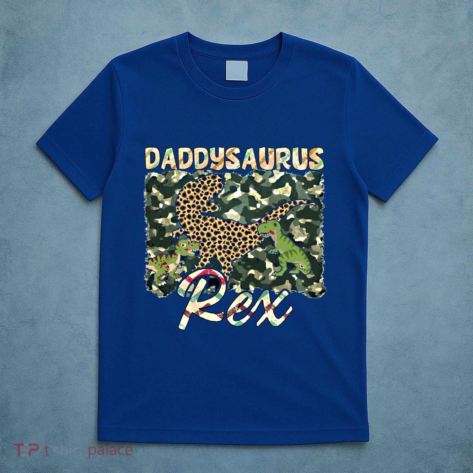 Funny Camo Daddysaurus Rex Gift T-Shirt