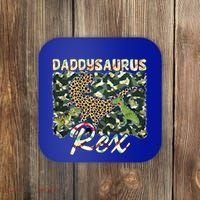 Funny Camo Daddysaurus Rex Gift Coaster thumb 0