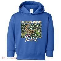 Funny Camo Daddysaurus Rex Gift Toddler Hoodie thumb 0