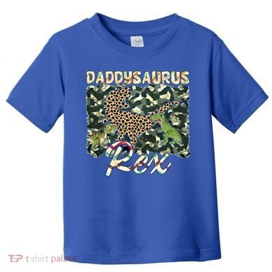 Funny Camo Daddysaurus Rex Gift Toddler T-Shirt