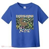 Funny Camo Daddysaurus Rex Gift Toddler T-Shirt thumb 0