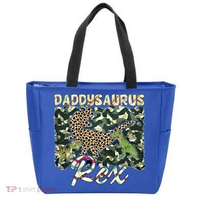 Funny Camo Daddysaurus Rex Gift Tote Bag