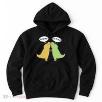 Funny Cute Dinosaur Trex Hug Me I'm Trying Hoodie thumb 0