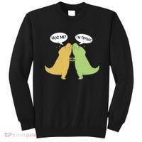 Funny Cute Dinosaur Trex Hug Me I'm Trying Sweatshirt thumb 0