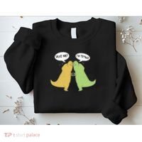 Funny Cute Dinosaur Trex Hug Me I'm Trying Sweatshirt thumb 2