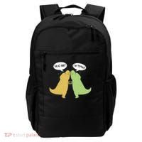 Funny Cute Dinosaur Trex Hug Me I'm Trying Backpack thumb 0
