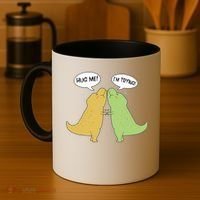 Funny Cute Dinosaur Trex Hug Me I'm Trying Coffee Mug thumb 4