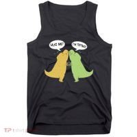 Funny Cute Dinosaur Trex Hug Me I'm Trying Tank Top thumb 0