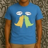 Funny Cute Dinosaur Trex Hug Me I'm Trying T-Shirt thumb 3