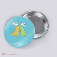 Funny Cute Dinosaur Trex Hug Me I'm Trying Button thumb 0