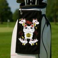 Funny Cat Dan Da Dan Gift Exclusive Golf Towel thumb 2