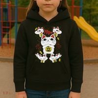 Funny Cat Dan Da Dan Gift Exclusive Kids Hoodie thumb 3