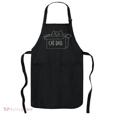 Funny Cat Dad Gift for Father's Day Apron