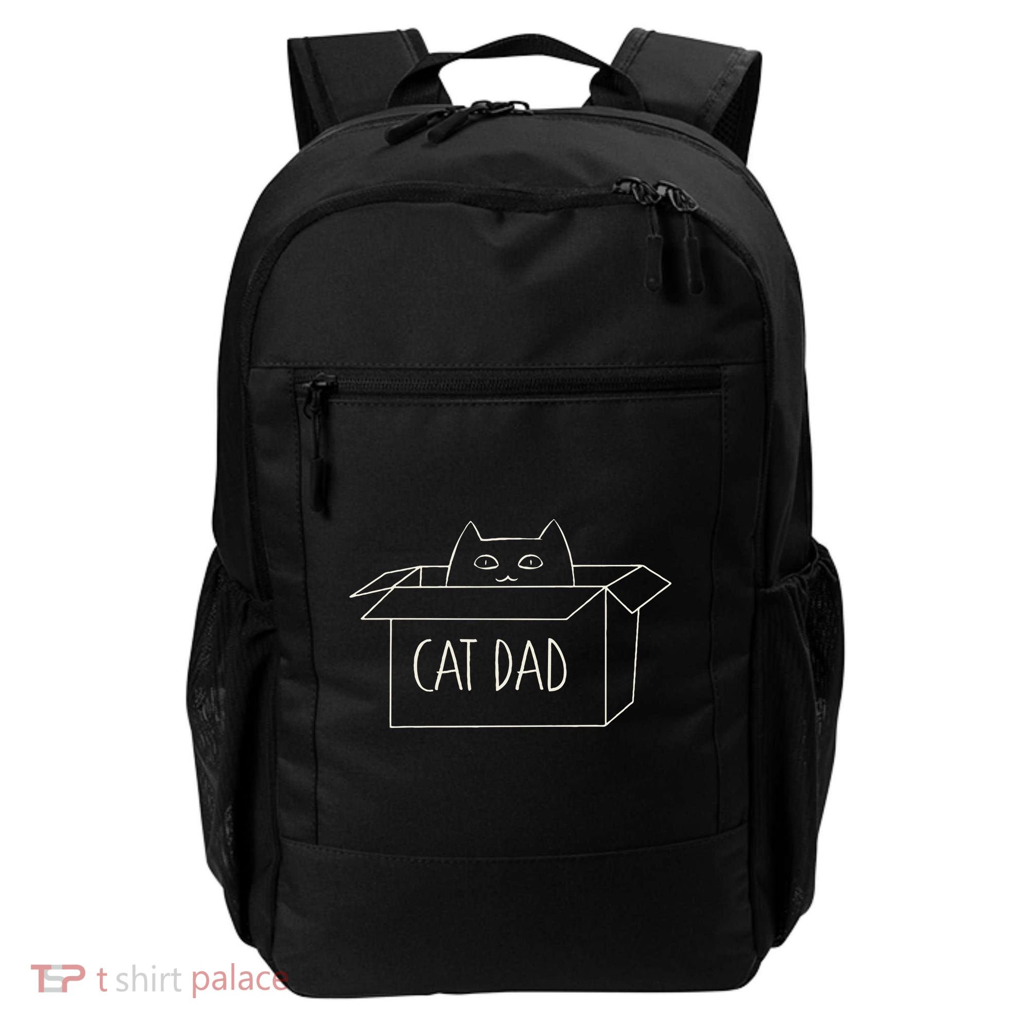 Funny Cat Dad Gift for Father's Day Backpack