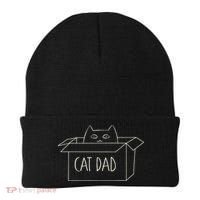 Funny Cat Dad Gift for Father's Day Beanie thumb 0