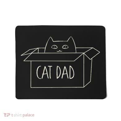 Funny Cat Dad Gift for Father's Day Mousepad
