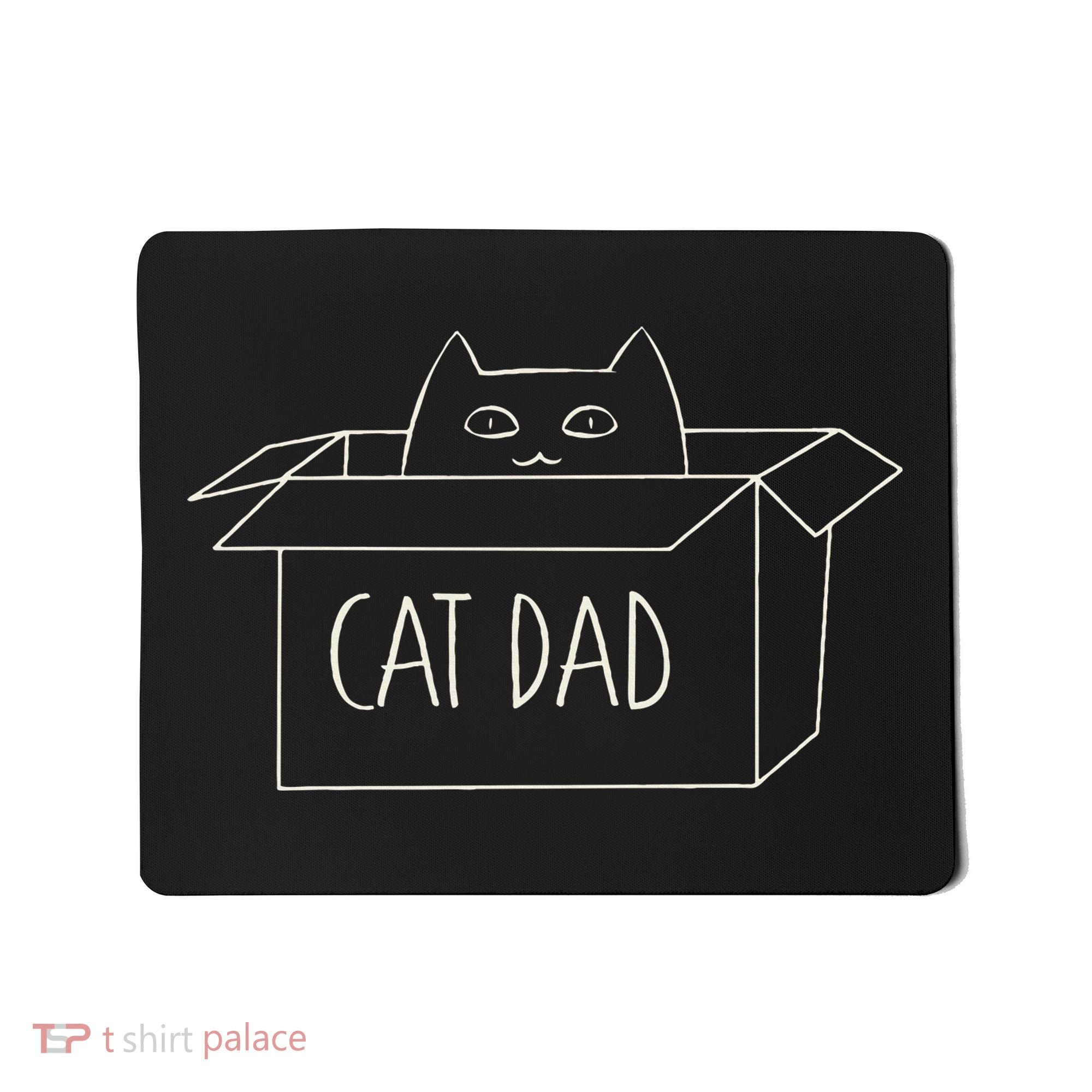Funny Cat Dad Gift for Father's Day Mousepad