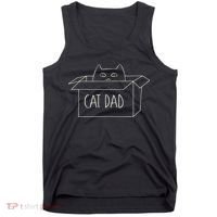 Funny Cat Dad Gift for Father's Day Tank Top thumb 0
