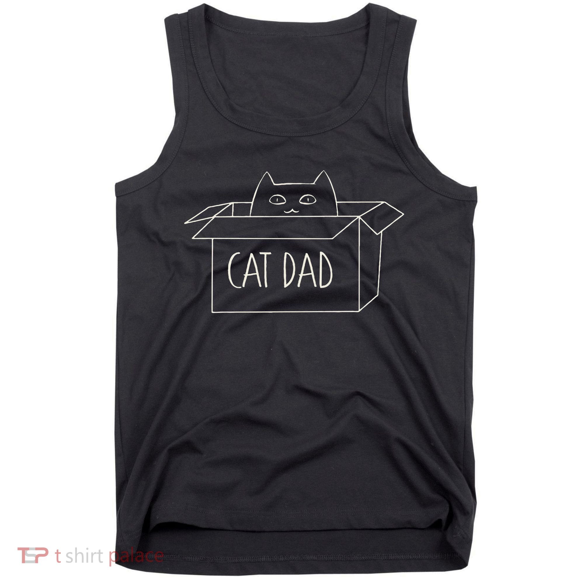 Funny Cat Dad Gift for Father's Day Tank Top