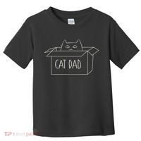 Funny Cat Dad Gift for Father's Day Toddler T-Shirt thumb 0