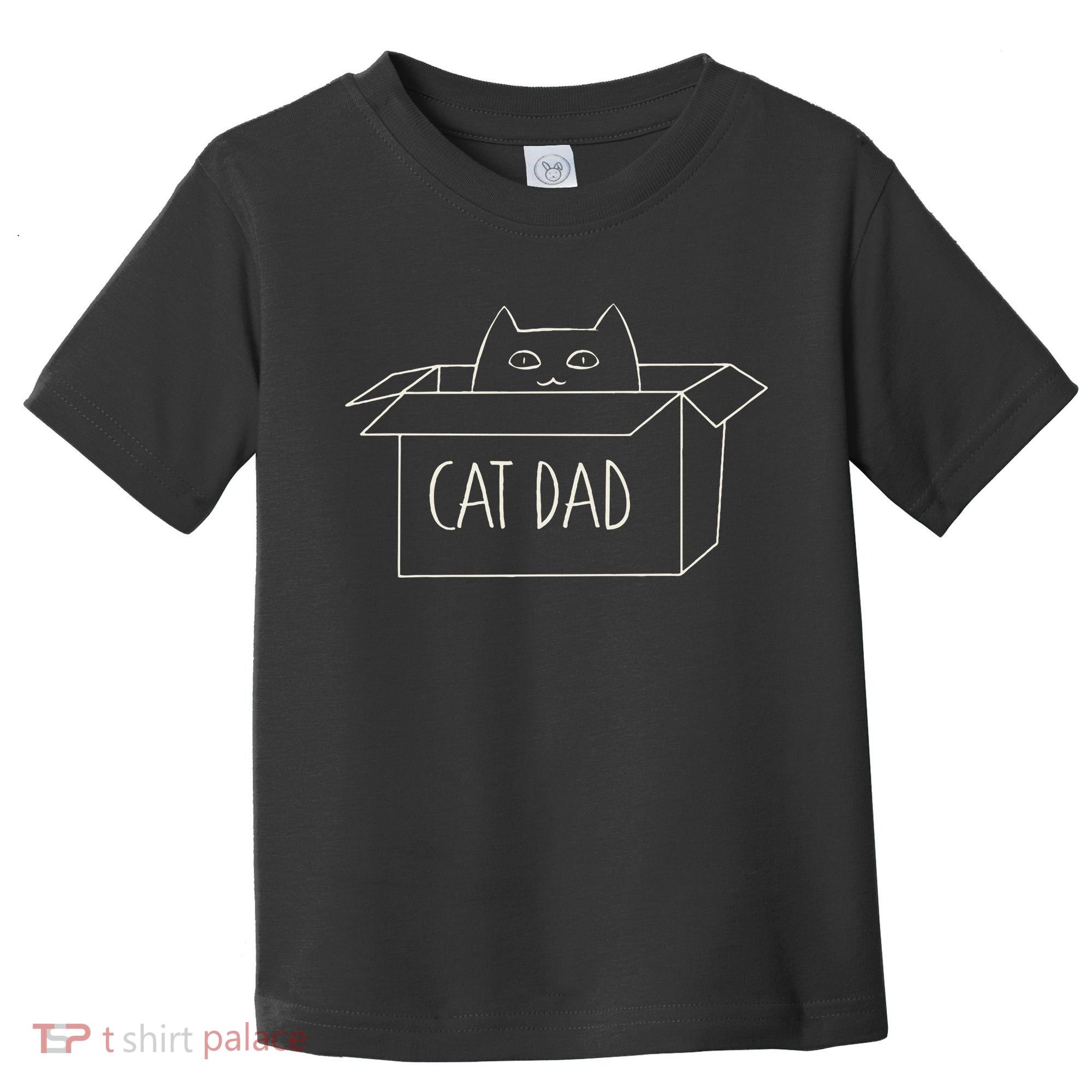Funny Cat Dad Gift for Father's Day Toddler T-Shirt