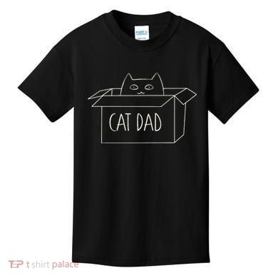 Funny Cat Dad Gift for Father's Day Kids T-Shirt