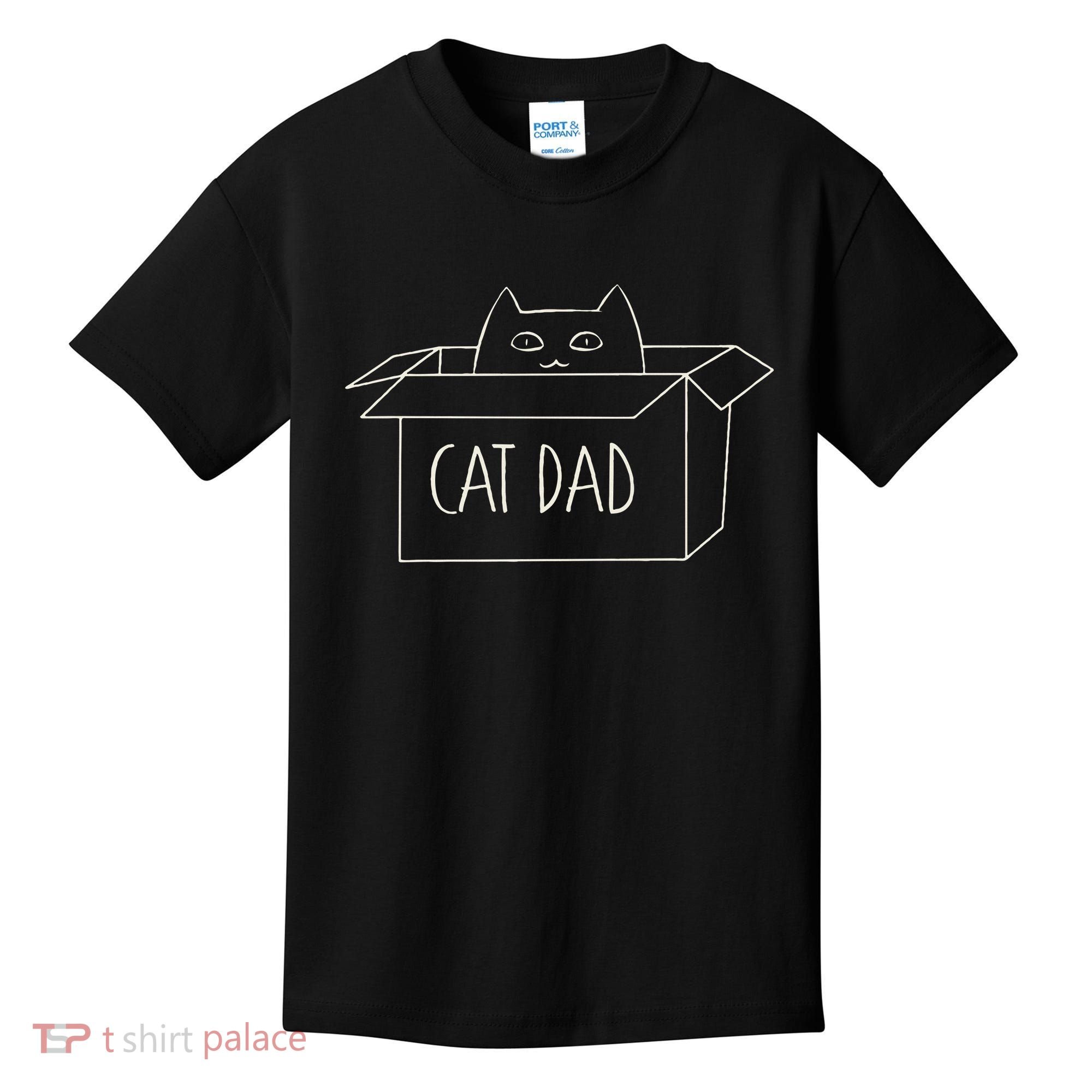 Funny Cat Dad Gift for Father's Day Kids T-Shirt