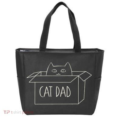 Funny Cat Dad Gift for Father's Day Tote Bag