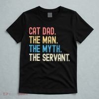 Funny Cat Dad Fathers Day Vintage Ever Cat Lover Daddy Retro T-Shirt thumb 5