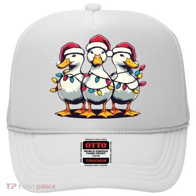 Funny Christmas Ducks Wearing Xmas Hat Light Duck Lover Farm Hat