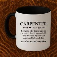 Funny Carpenter Definition Shirts Woodworking Carpentry Gift Coffee Mug thumb 2