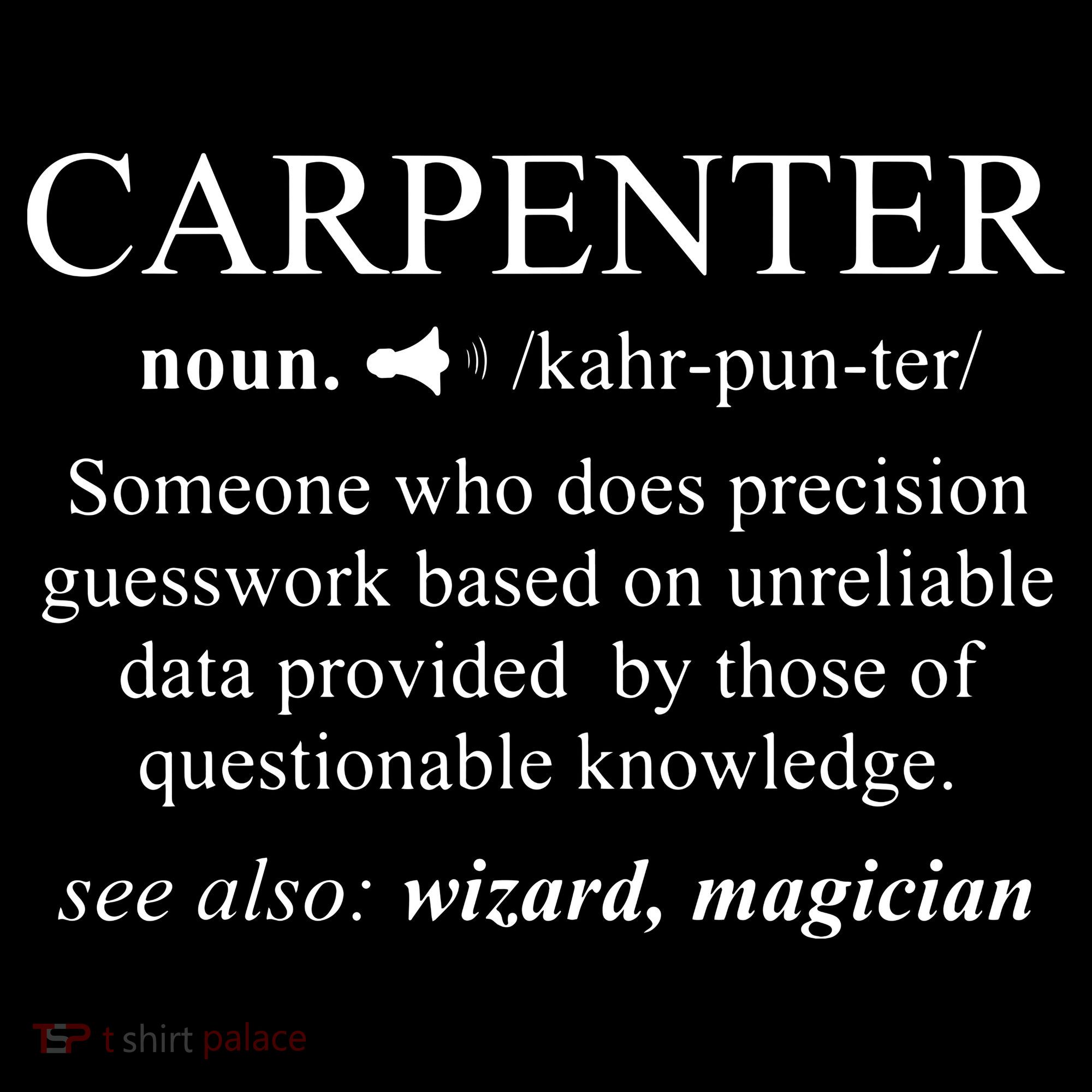 Funny Carpenter Definition Shirts Woodworking Carpentry Gift Ornament