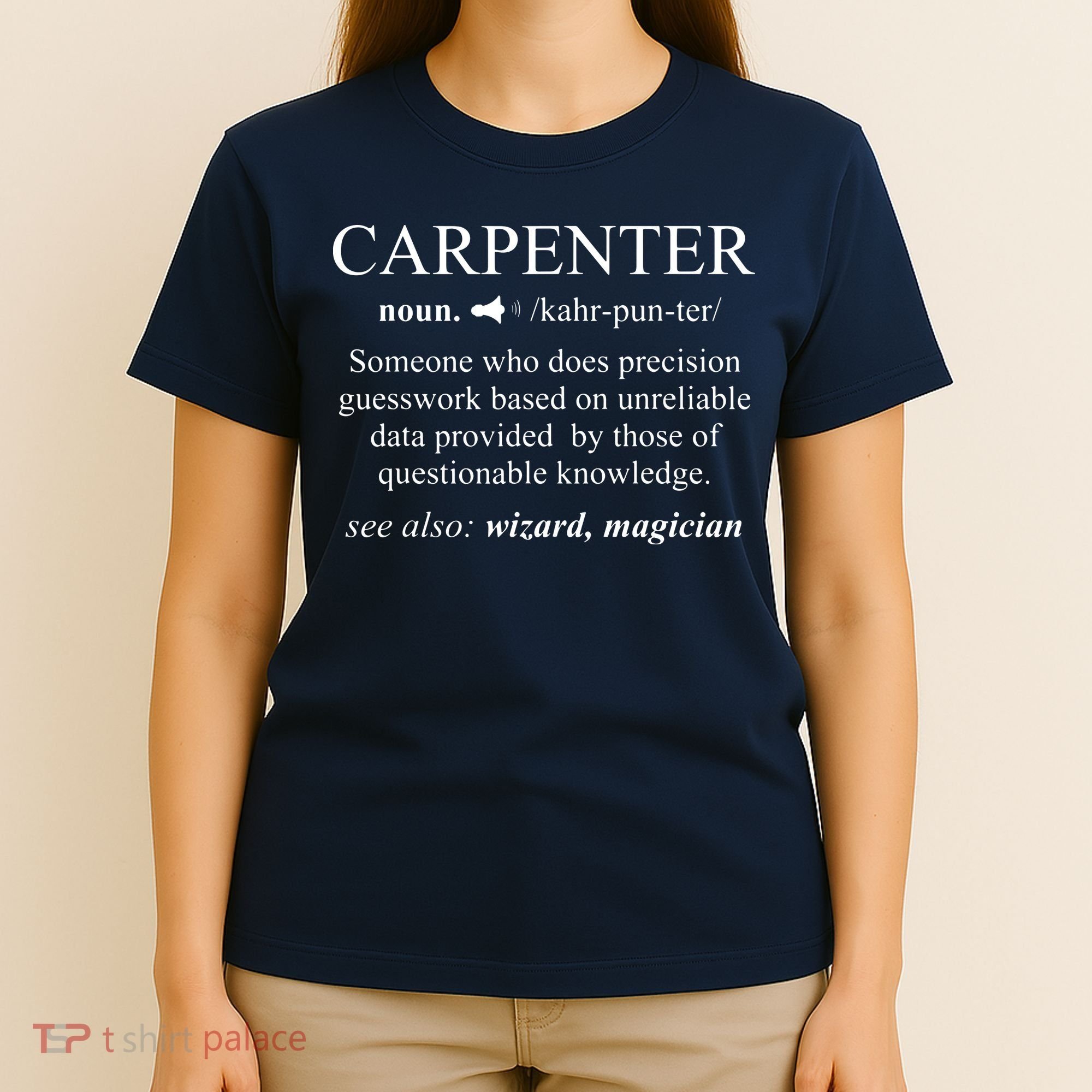 Funny Carpenter Definition Shirts Woodworking Carpentry Gift T-Shirt