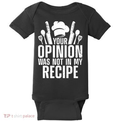Funny Chef Design For Men Women Cooking Lover Culinary Cook Baby Bodysuit