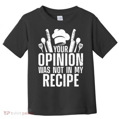 Funny Chef Design For Men Women Cooking Lover Culinary Cook Toddler T-Shirt