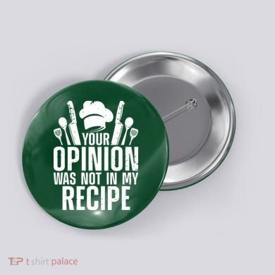 Funny Chef Design For Men Women Cooking Lover Culinary Cook Button