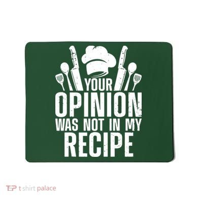 Funny Chef Design For Men Women Cooking Lover Culinary Cook Mousepad