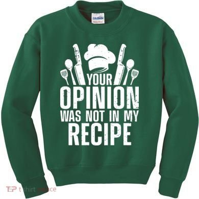Funny Chef Design For Men Women Cooking Lover Culinary Cook Kids Sweatshirt
