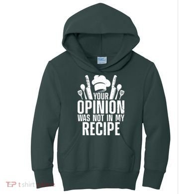 Funny Chef Design For Men Women Cooking Lover Culinary Cook Kids Hoodie