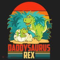 Funny Cute Daddysaurus Rex Women's Sweatshirt thumb 2
