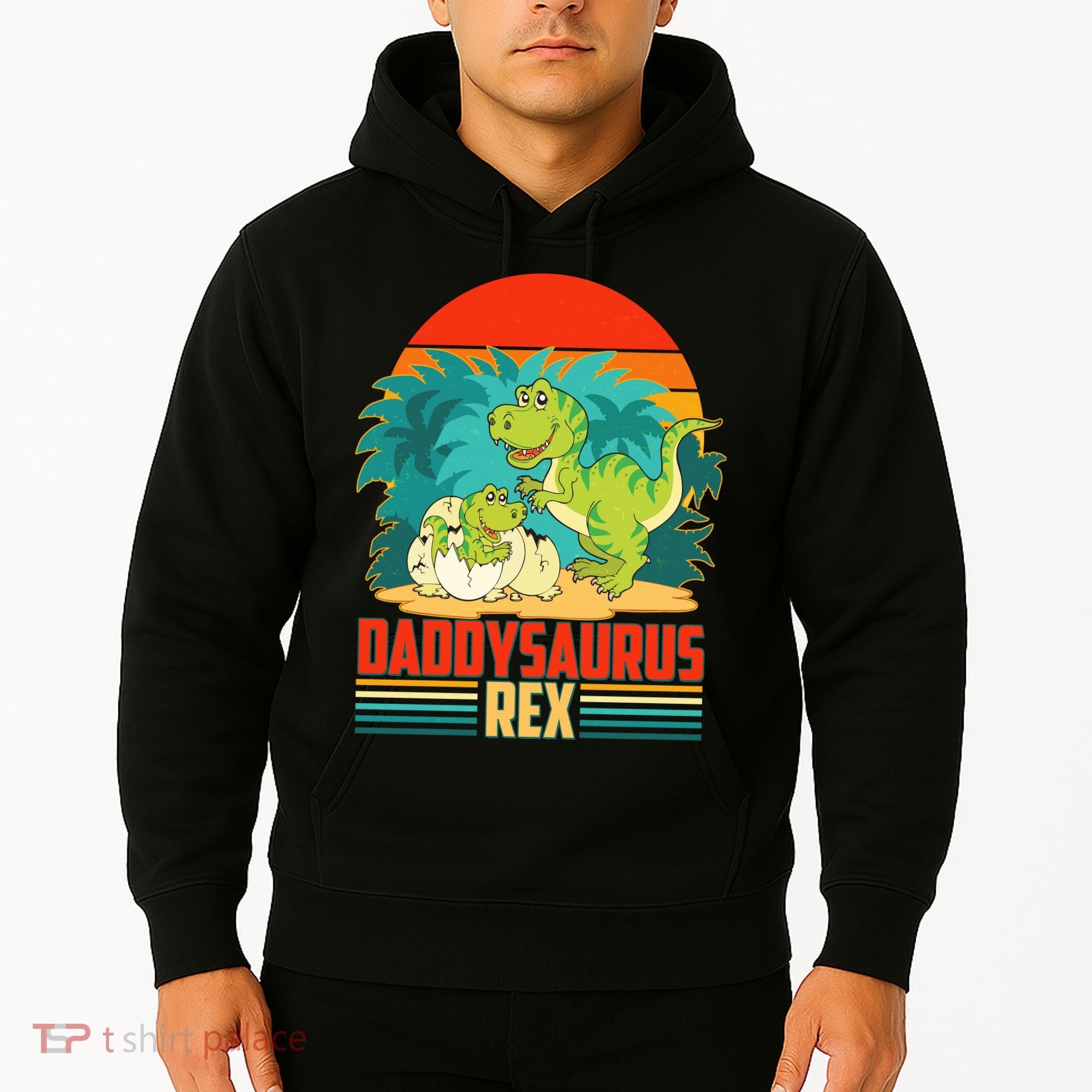 Funny Cute Daddysaurus Rex Hoodie