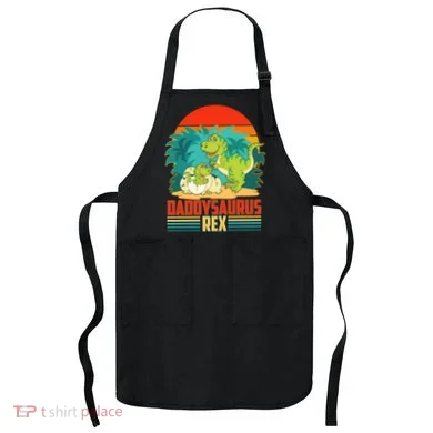 Funny Cute Daddysaurus Rex Apron