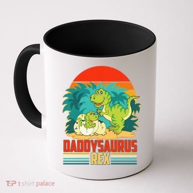Funny Cute Daddysaurus Rex Coffee Mug