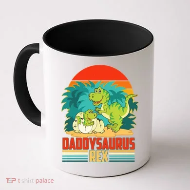 Funny Cute Daddysaurus Rex Coffee Mug