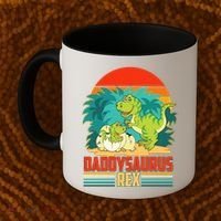 Funny Cute Daddysaurus Rex Coffee Mug thumb 2