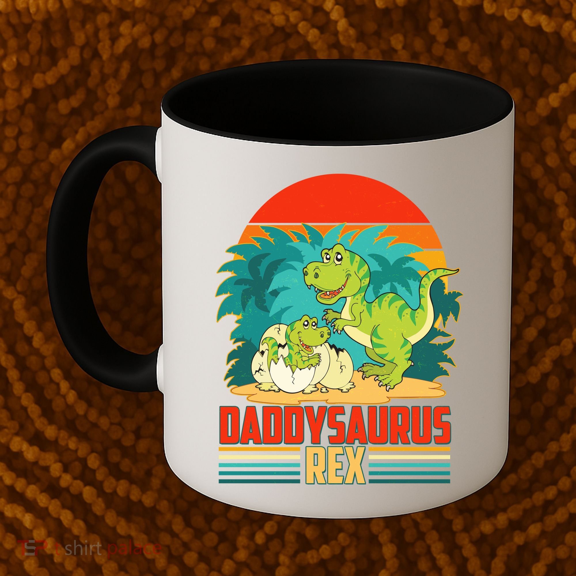 Funny Cute Daddysaurus Rex Coffee Mug